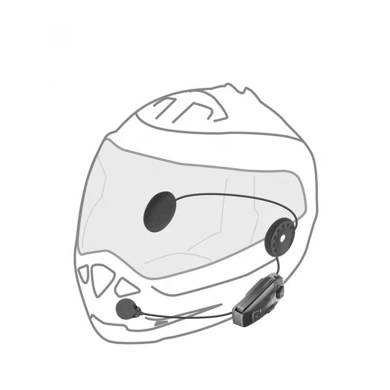 Interphone U-COM 8R Motorrad-Intercom 1600 m Schwarz