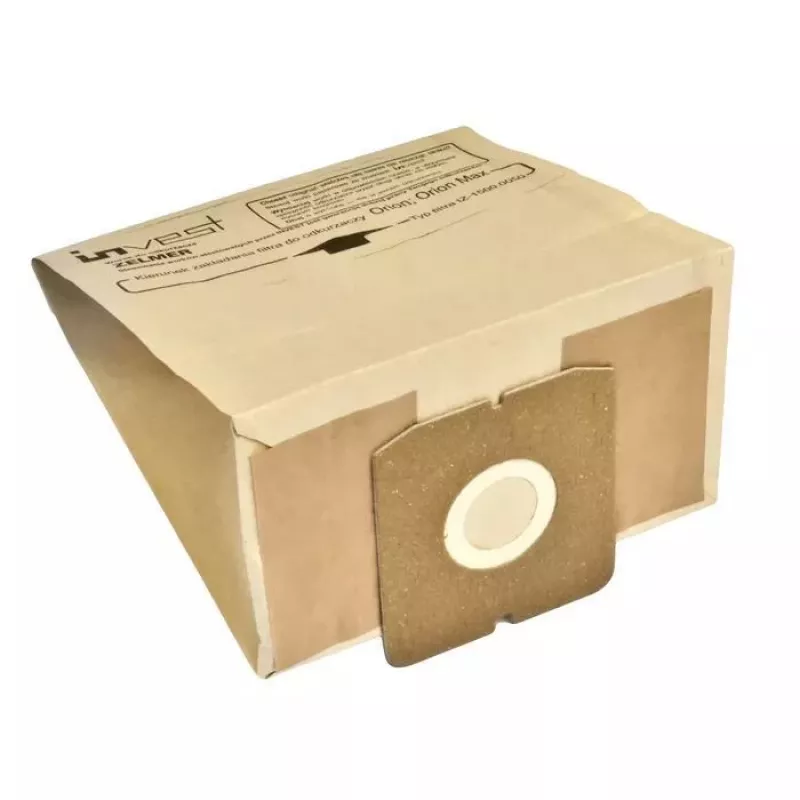 Invest Eco Papier-Staubsaugerbeutel für Zelmer 1500.0050 / Cobra II Silent 2500.0EH (5 Stück)