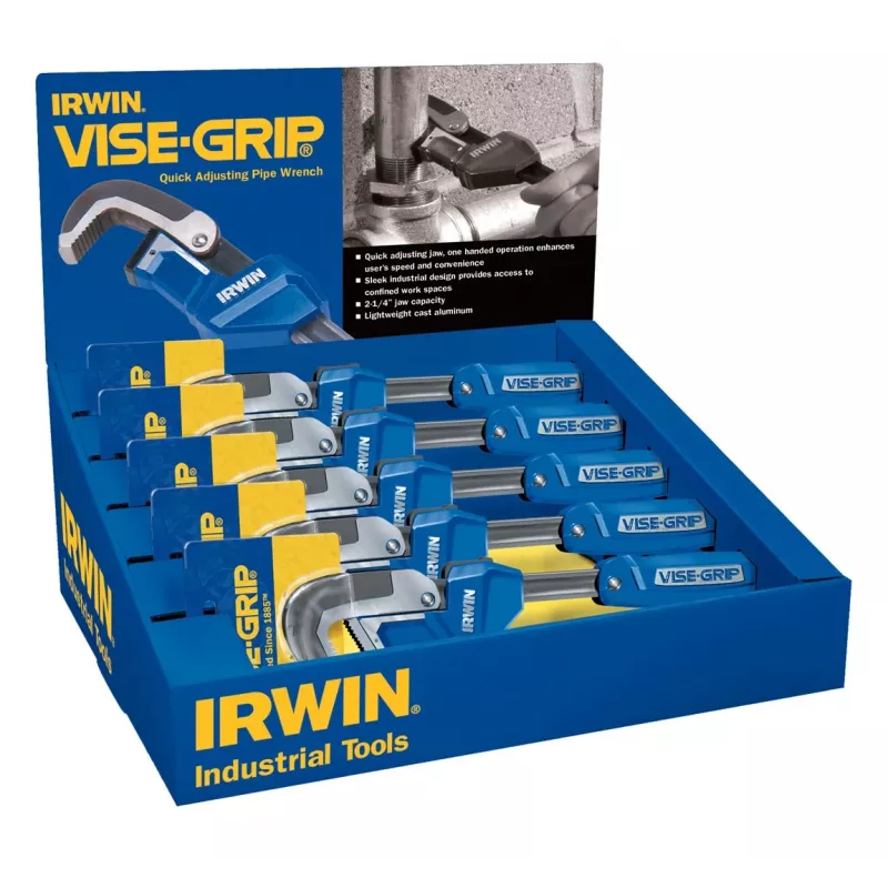 IRWIN 10503642 Verstellbarer Schraubenschlüssel 250mm Chrom-Vanadium-Stahl mit Phosphatierung, 34mm Maulöffnung, DIN 3117