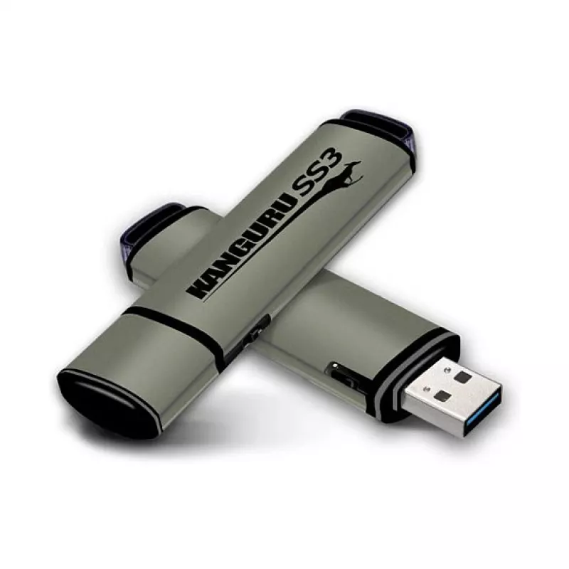 ISTORAGE STICK Kanguru SS3 32GB USB 3.2 Gen 1 Hardware-verschlüsselter USB-Stick