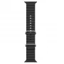 iWear S1 Grooved Soft Silicone 20mm Strap für Apple Watch 49mm / 45mm / 44mm / 42mm Schwarz