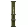 iWear S1 Grooved Soft Silicone 20mm Armband für Apple Watch 49mm / 45mm / 44mm / 42mm Khaki Green