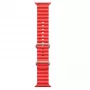 iWear S1 Grooved Soft Silicone 20mm Armband für Apple Watch 49mm / 45mm / 44mm / 42mm Rot