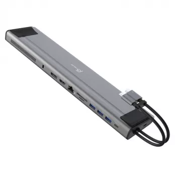j5create JCD552 M.2 NVMe USB-C 3.2 Gen 2x2 Docking Station mit 100W PD, HDMI & DisplayPort