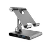 J5CREATE JTS224-N Multi-Angle Stand mit USB-C Dockingstation für iPad Pro (Space Grey)