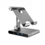 J5CREATE JTS224-N Multi-Angle Stand mit USB-C Dockingstation für iPad Pro (Space Grey)