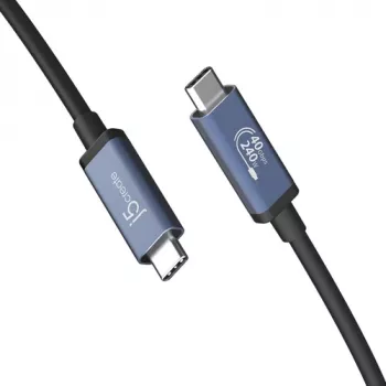 J5create USB4 40Gbps 240W USB Type-C Kabel (0,8m, Schwarz)