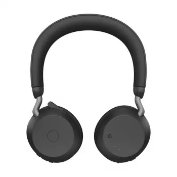 Jabra Evolve2 75 Kabelloses Bluetooth-Headset mit aktiver Geräuschunterdrückung, Microsoft Teams zertifiziert, Schwarz