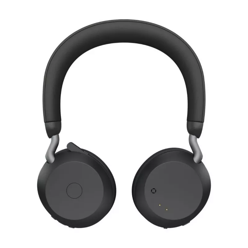 Jabra Evolve2 75 Kabelloses Bluetooth-Headset mit aktiver Geräuschunterdrückung, Microsoft Teams zertifiziert, Schwarz