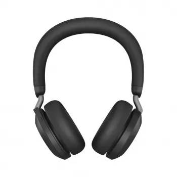 Jabra Evolve2 75 Kabelloses Bluetooth-Headset mit aktiver Geräuschunterdrückung, Microsoft Teams zertifiziert, Schwarz