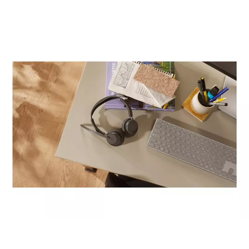 Jabra Evolve3 45 Stereo-Headset mit Link 390a Microsoft-Stand