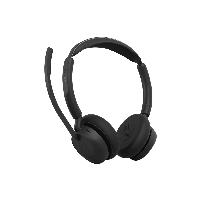 Jabra Evolve3 45 Stereo-Headset mit Link 390a USB-A-Adapter