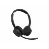 Jabra Evolve3 45 Stereo-Headset mit Link 390c USB-A-Adapter für Microsoft Teams, Schwarz