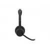 Jabra Evolve3 45 Stereo-Headset mit Link 390c USB-A-Adapter für Microsoft Teams, Schwarz