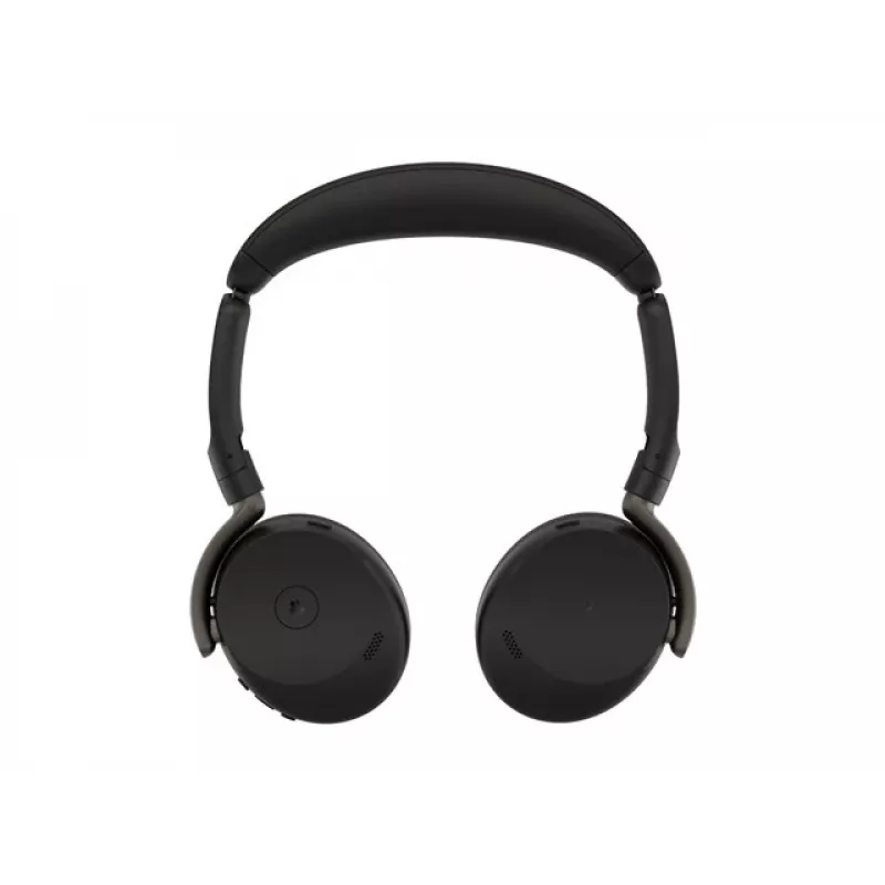 Jabra Evolve3 65 Flex Headset mit Link 390a USB-Adapter, Microsoft Teams zertifiziert, kabelloses Bluetooth, Hybrid-ANC, Schwarz
