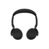 Jabra Evolve3 65 Flex MS Wireless Bluetooth On-Ear Headset mit Link 390c Adapter, Schwarz