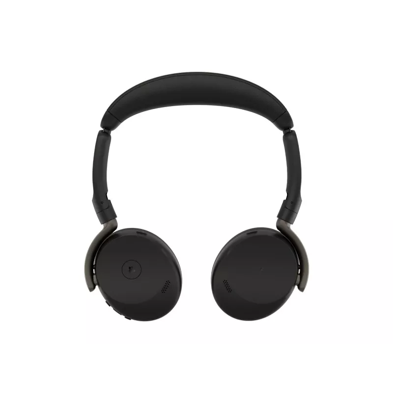 Jabra Evolve3 65 Flex MS Wireless Bluetooth On-Ear Headset mit Link 390c Adapter, Schwarz