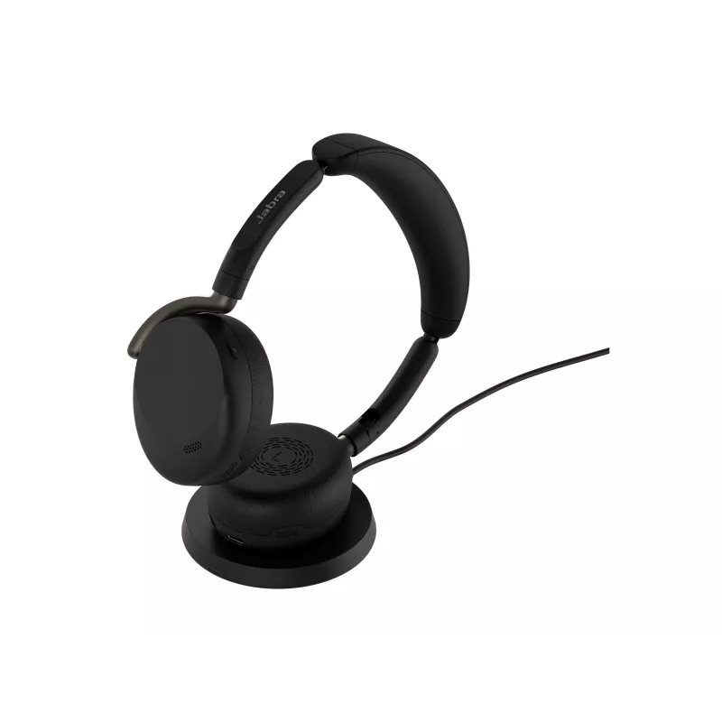 Jabra Evolve3 65 Flex UC Link 380c kabelloses Ladepad Kopfhörer - Schwarz