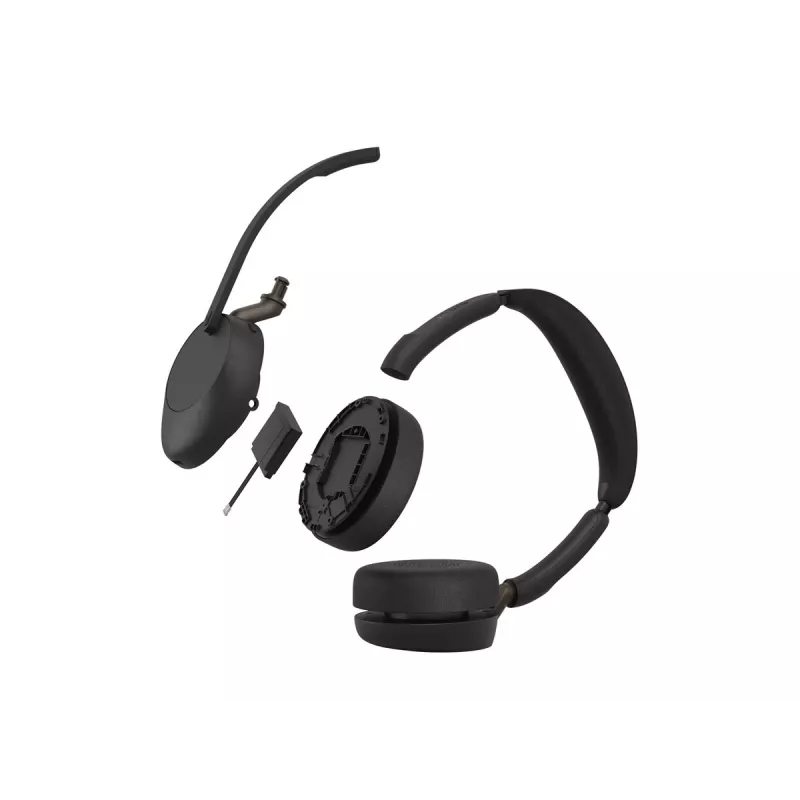 Jabra Evolve3 65 Stereo-Headset mit Link 390a UC-Standfuß