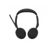 Jabra Evolve3 65 Stereo Link 390a MS Kabelloses On-Ear-Headset mit Bluetooth und USB-A-Adapter, optimiert für Microsoft Teams, Schwarz