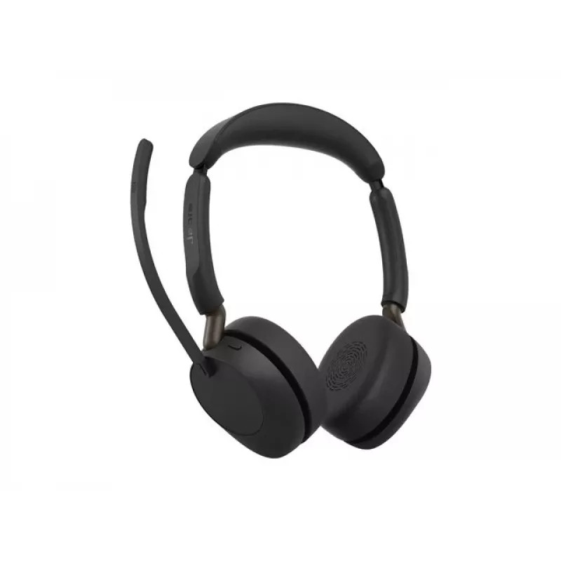 Jabra Evolve3 65 Stereo Link 390a UC Wireless Headset, Schwarz, Microsoft Teams zertifiziert