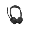 Jabra Evolve3 65 Stereo Link 390c UC Wireless Bluetooth Headset mit USB-A Adapter und Busylight - Schwarz