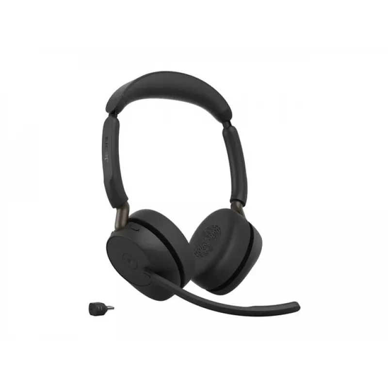 Jabra Evolve3 65 Stereo Wireless-Headset mit Link 390c und Ladestation – Microsoft Teams zertifiziert