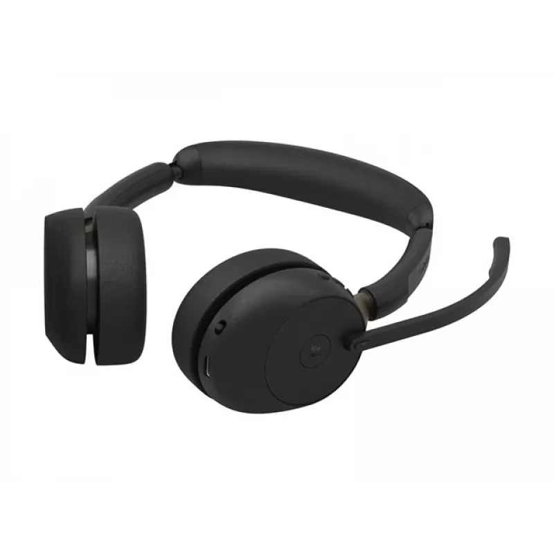 Jabra Evolve3 65 Stereo Wireless-Headset mit Link 390c und Ladestation – Microsoft Teams zertifiziert