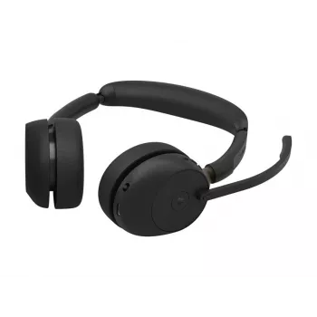 Jabra Evolve3 65 Stereo Wireless-Headset mit Link 390c und Ladestation – Microsoft Teams zertifiziert