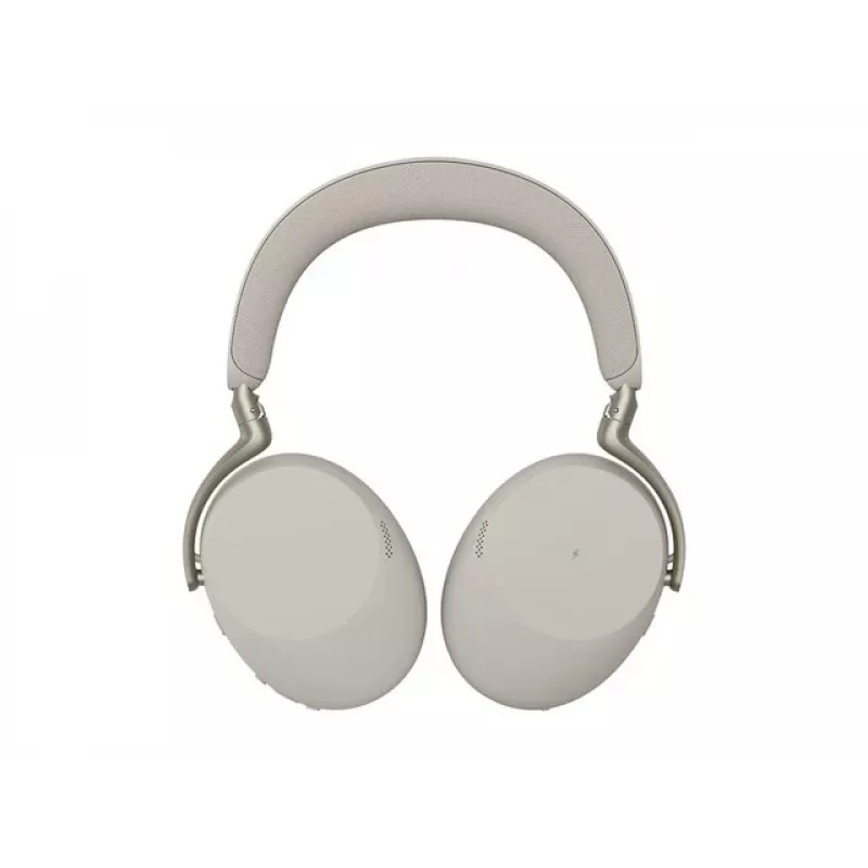 Jabra Evolve3 85 UC Kabelloses Over-Ear-Headset mit aktiver Geräuschunterdrückung und Link 390C Adapter, Warm Grey