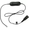 Jabra Smart Cord QD auf RJ9 Headset-Kabel für Cisco IP Phone 78XX Serie, Schwarz, Spiralkabel, 0,4 m bis 2 m