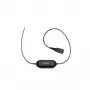 Jabra Smart Cord QD auf RJ9 Headset-Kabel für Cisco IP Phone 78XX Serie, Schwarz, Spiralkabel, 0,4 m bis 2 m