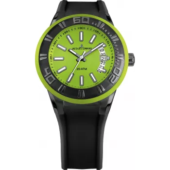 JACQUES LEMANS Unisex Watch 1-1784N Liverpool 50mm Stainless Steel Quartz Chronograph