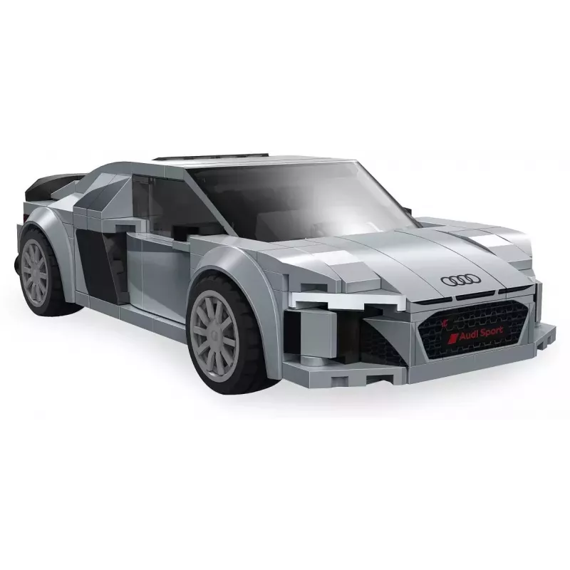 Jamara CaDA Audi R8 Coupé 1:24 Maßstab Bauklötze-Set – 272 Teile, Grau, ab 8 Jahren