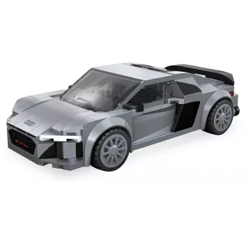 Jamara CaDA Audi R8 Coupé 1:24 Maßstab Bauklötze-Set – 272 Teile, Grau, ab 8 Jahren