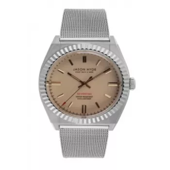 JASON HYDE JH10011 Unisex Uhr 40mm Edelstahl Blau recyceltes PET-Gewebe Quarz