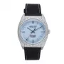 JASON HYDE JH10016 Unisex Analog Watch 40mm Rose Gold Stainless Steel Case Black Recycled Leather Strap
