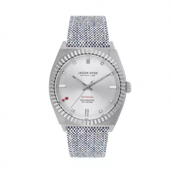 JASON HYDE JH20000 Damen-Quarzuhr 36mm Edelstahl Schwarzes Leder