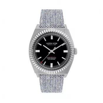 JASON HYDE MAN JH10002 Quarz-Analoguhr 40mm Schwarzes Lederarmband