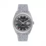 JASON HYDE MAN JH30001 40mm Quarz Uhr Schwarzes Zifferblatt Schwarzes Stoffarmband