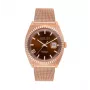 JASON HYDE MAN JH30005 Quarzuhr 40mm blaues Zifferblatt silbernes Edelstahl-Meshband