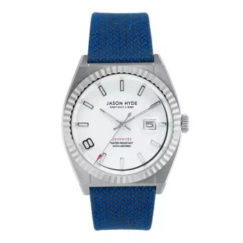 Jason Hyde Man JH30010 Quarz Analog Uhr 40mm Schwarzes Zifferblatt Lederarmband
