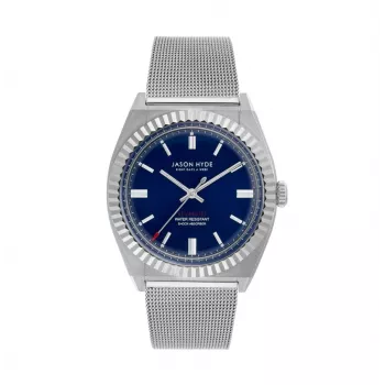 Jason Hyde Herren Analog Quarzuhr JH10005 40mm Edelstahlgehäuse Braunes Lederarmband