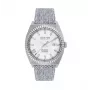 Jason Hyde Herren JH30000 Analog-Quarzuhr 40mm Edelstahl schwarzes Zifferblatt echtes Lederarmband