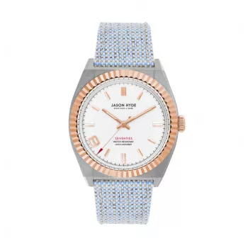 JASON HYDE Damen Analog-Quarzuhr JH20015 Silber Edelstahl 36mm