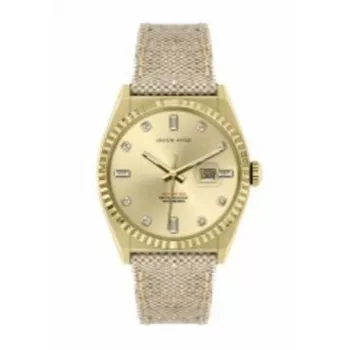 JASON HYDE Damenuhr JH20021 (36mm) - Roségold & braunes Leder