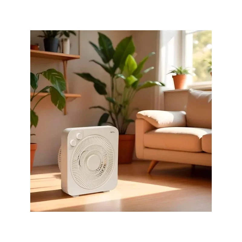JATA JVVS3116 Standventilator, 45 W, 40 cm, 3 Geschwindigkeiten, oszillierend, Weiß