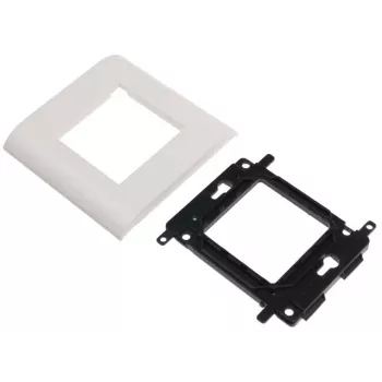 JAVEL Einzel-Tragrahmen für 2 M45-Module, 1M, 45x45, Weiß