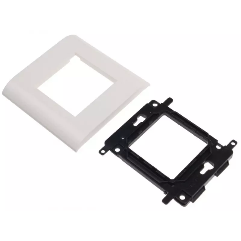 JAVEL Einzel-Tragrahmen für 2 M45-Module, 1M, 45x45, Weiß