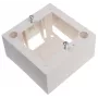 JAVEL Aufputz-Einzelbox für 2 Module M45, 1M, 45x45, Weiß